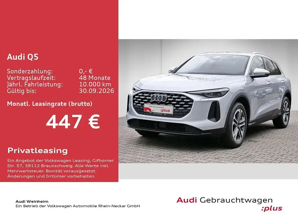 Gebraucht Audi Q5 204 PS (150 kW) 2025 Silber SUV