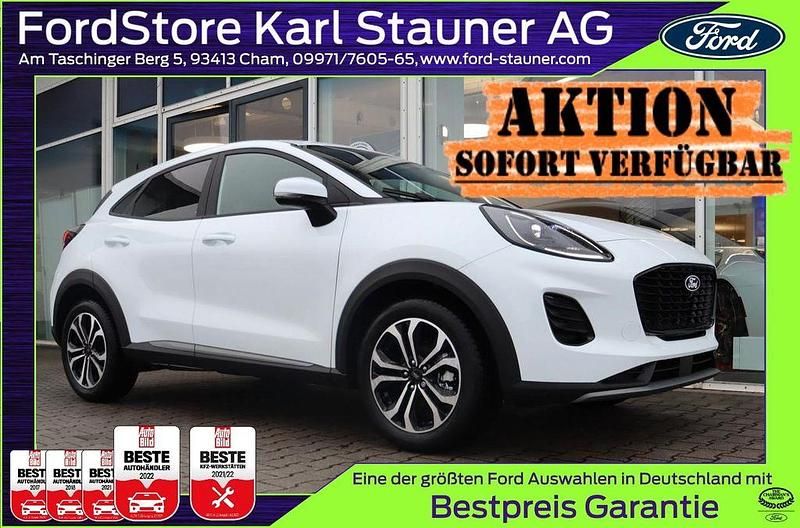 Frozen white Gebraucht 2025 Ford Puma Titanium SUV | 20.480 € (Superpreis) - Bild 1/4