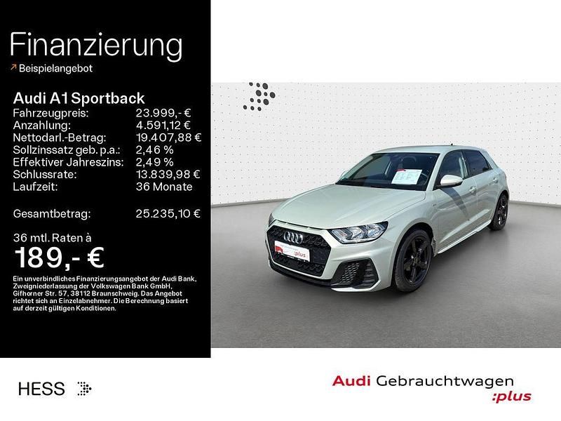 Tausilber (metallic) Gebraucht 2024 Audi A1 Sportback S-Line Kleinwagen | 23.999 € (Fairer Preis) - Bild 1/4