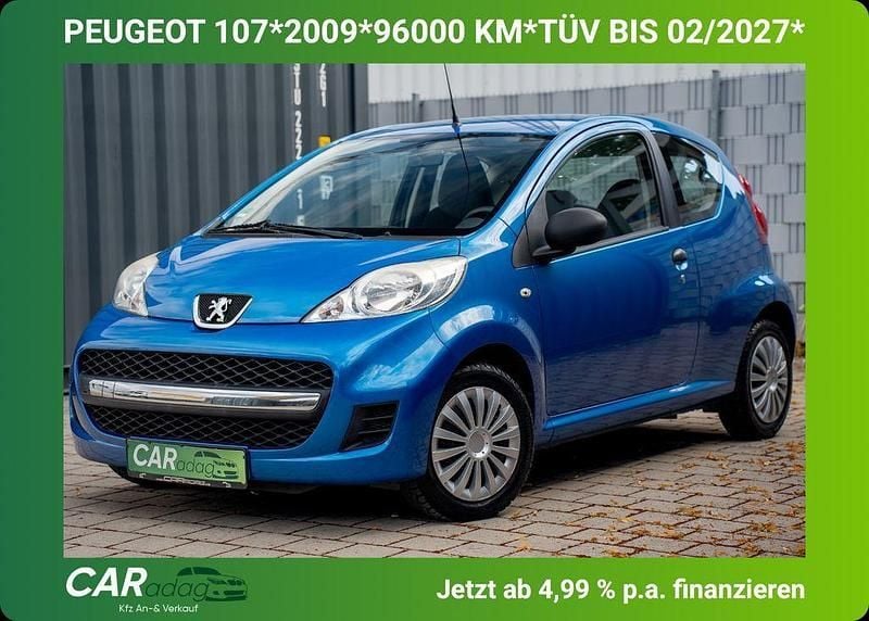 Blau Gebraucht 2009 Peugeot 107 Filou Kleinwagen | 2.799 € (Fairer Preis) - Bild 1/4
