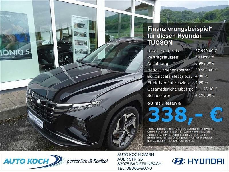 Phantom black / mic) (schwarz Gebraucht 2021 Hyundai Tucson Prime SUV | 27.990 € (Fairer Preis) - Bild 1/4