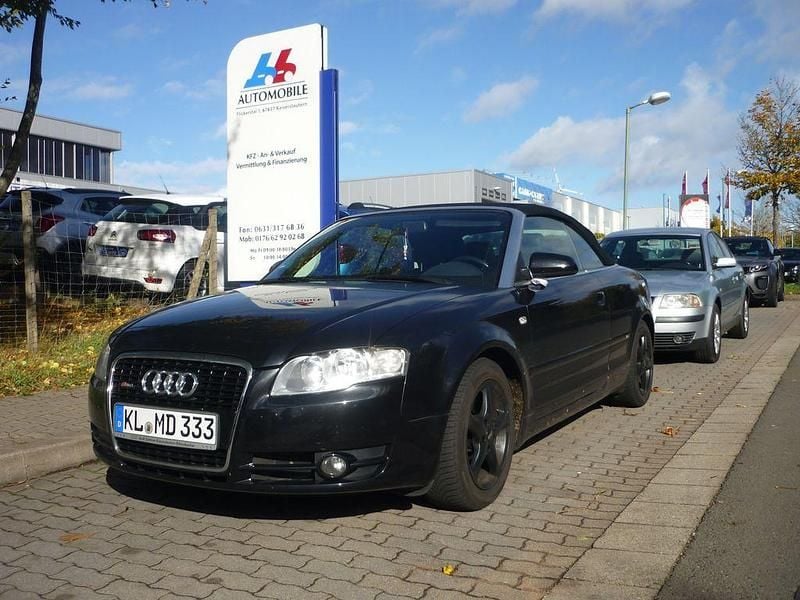 Schwarz Gebraucht 2008 Audi A4 Cabriolet S-Line Cabrio | 4.990 € (Superpreis) - Bild 1/4