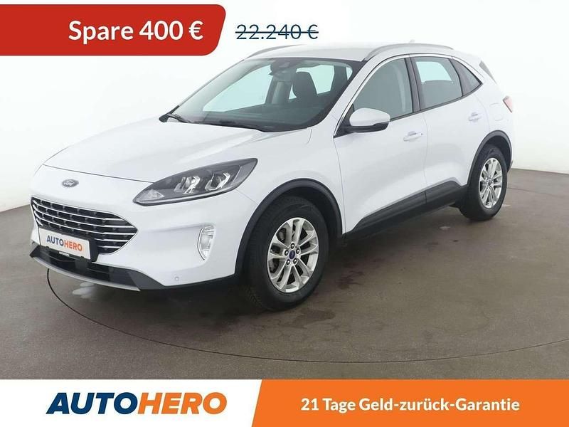Frozen white Gebraucht 2021 Ford Kuga Titanium SUV | 21.840 € (Guter Preis) - Bild 1/3