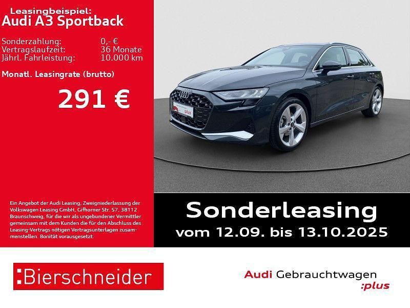 Grau Gebraucht 2024 Audi A3 Sportback Advanced Limousine | 33.950 € (Fairer Preis) - Bild 1/3