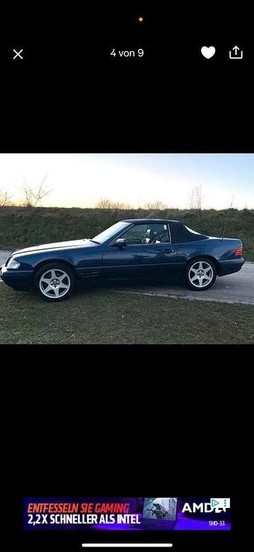 Gebraucht Mercedes SL320 231 PS (169 kW) 1995 Blau Cabrio