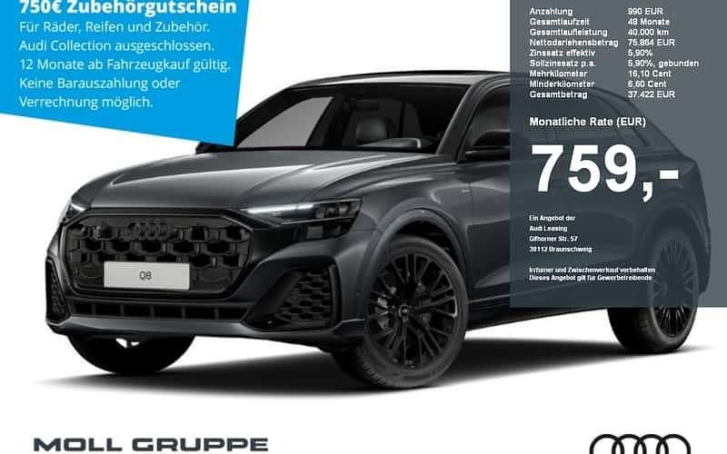Grau Neu 2025 Audi Q8 Ambiente SUV | 92.990 € (Fairer Preis) - Bild 1/2