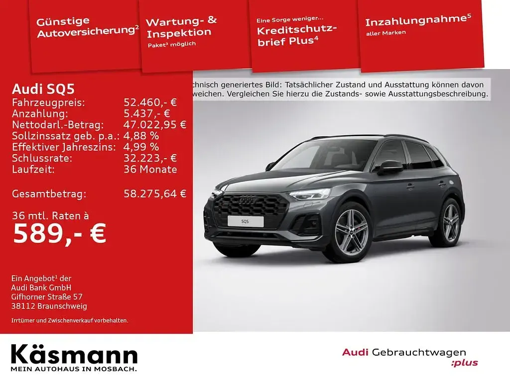 Usata Audi SQ5 Ambiente 341 CV (250 kW) 2023 Grigio SUV