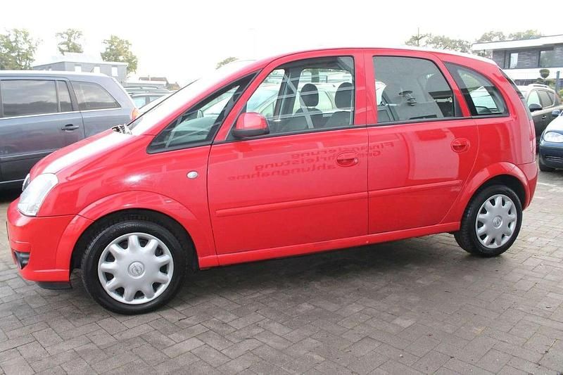 Gebraucht Opel Meriva Edition 105 PS (77 kW) 2006 Magma rot (b) Van / Kleinbus