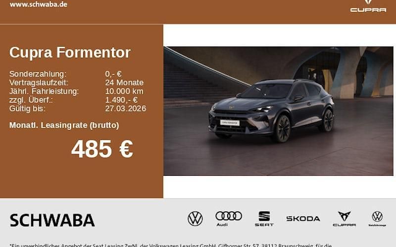 Neu Cupra Formentor VZ 333 PS (244 kW) 2026 Grau SUV