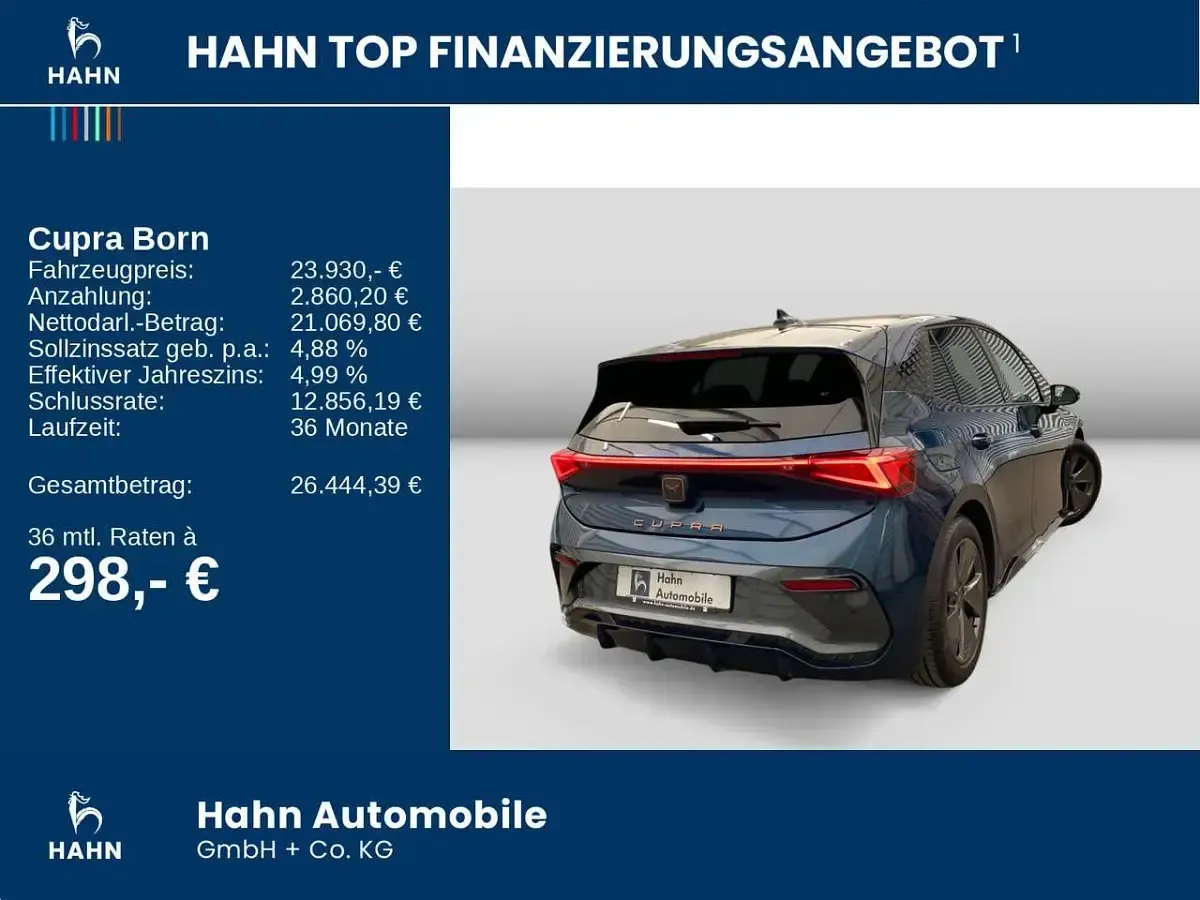 Usata Cupra Born 150 kW (204 CV) 2023 Blu Utilitaria