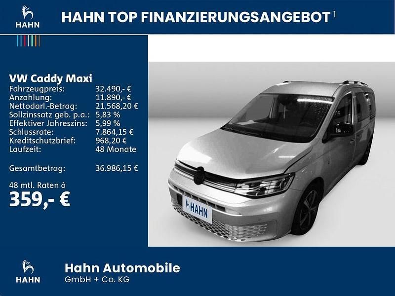 Gebraucht VW Caddy Maxi Style 122 PS (89 kW) 2022 Silber Van / Kleinbus