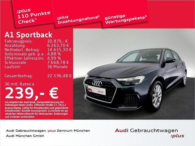 Grau Gebraucht 2022 Audi A1 Sportback Advanced Kleinwagen | 20.879 € (Guter Preis) - Bild 1/2