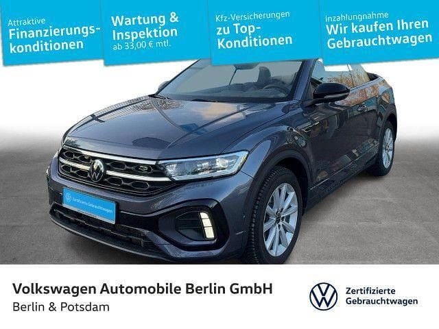 Rauchgrau metallic/schwarz Gebraucht 2025 VW T-Roc Cabriolet R-line Cabrio | 29.886 € (Superpreis) - Bild 1/3