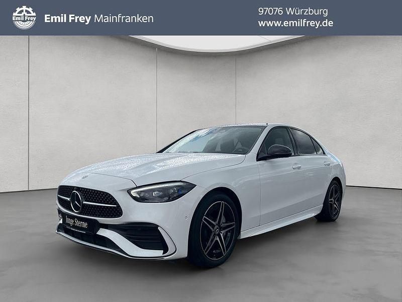 Weiß Gebraucht 2023 Mercedes C300 AMG Limousine | 41.755 € (Etwas zu teuer) - Bild 1/4