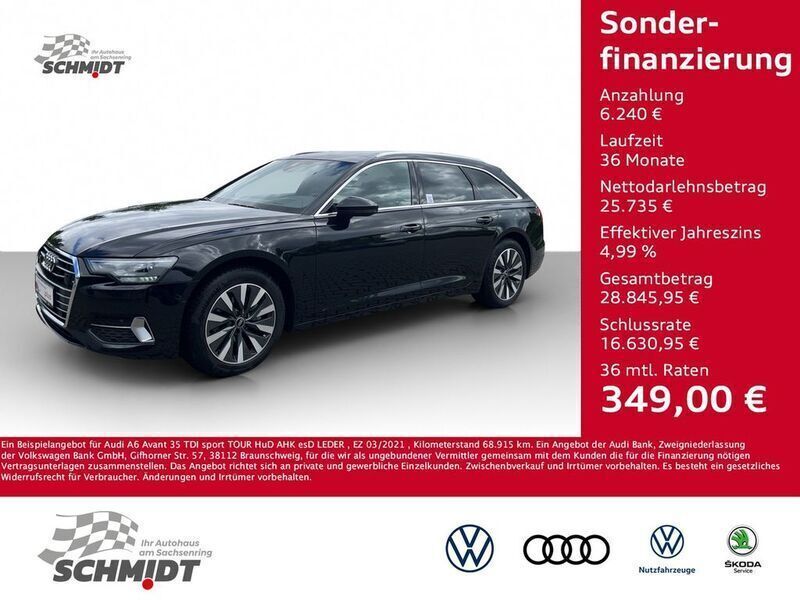 Schwarz Gebraucht 2021 Audi A6 Sport Kombi | 31.975 € (Superpreis) - Bild 1/4