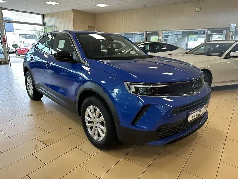 Gebraucht Opel Mokka-e Edition 100 kW (136 PS) 2022 Perl blau/voltaik blau SUV
