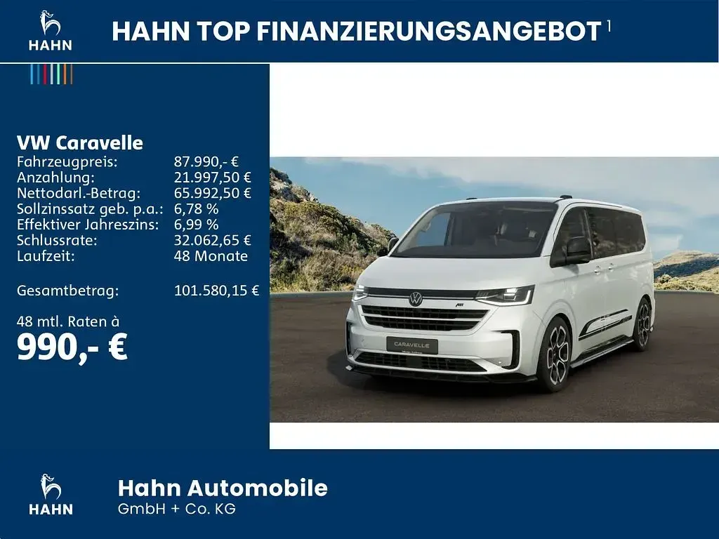Neu VW Caravelle Edition 170 PS (125 kW) 2026 Weiß Van