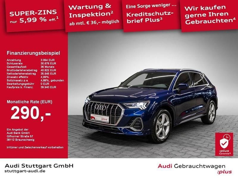 Navarrablau metallic Gebraucht 2024 Audi Q3 S-Line SUV | 39.940 € (Guter Preis) - Bild 1/2