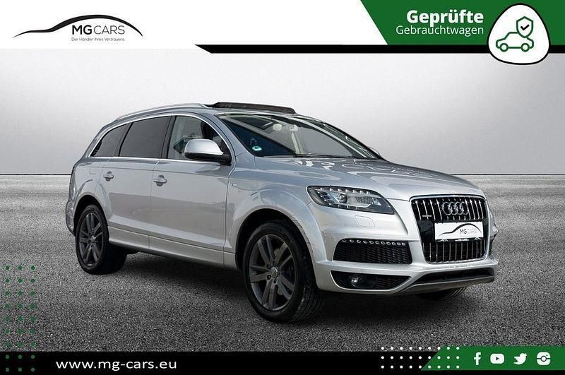 Eissilber Gebraucht 2012 Audi Q7 S-Line SUV | 18.950 € (Fairer Preis) - Bild 1/4