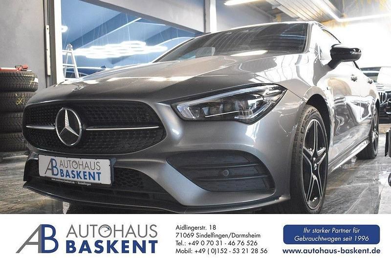 Grau Gebraucht 2021 Mercedes CLA250e AMG line Limousine | 30.980 € (Etwas zu teuer) - Bild 1/4