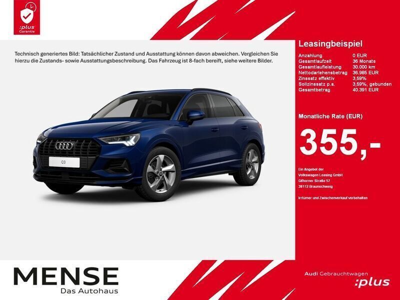 Navarrablau Gebraucht 2024 Audi Q3 Advanced SUV | 36.985 € (Guter Preis) - Bild 1/4