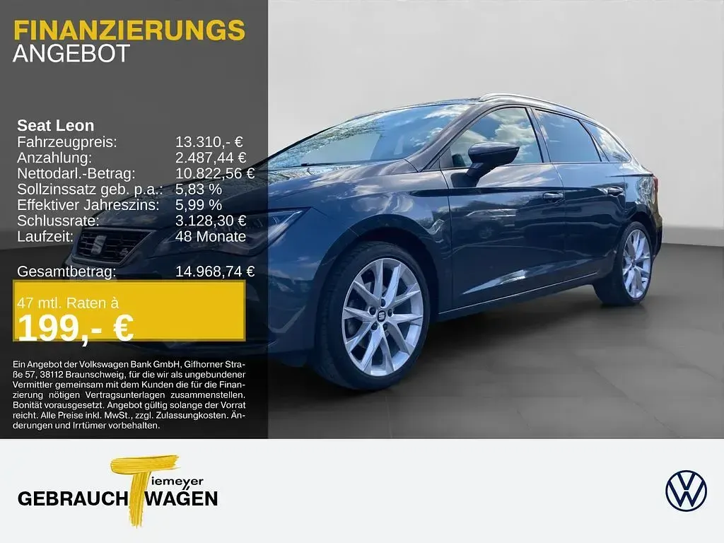 Second-hand Seat Leon FR 131 CP (96 kW) 2019 Gri Berlinǎ