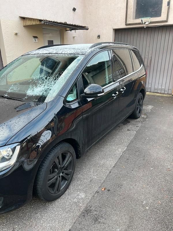 Gebraucht VW Sharan 150 PS (110 kW) 2017 Schwarz Van / Kleinbus