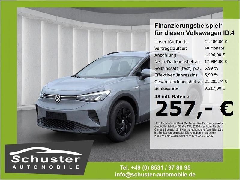 Grau Gebraucht 2021 VW ID.4 Pure SUV | 21.480 € (Fairer Preis) - Bild 1/4