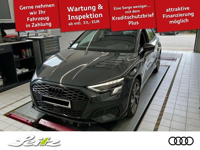 Manhattangrau metallic Gebraucht 2021 Audi A3 Sportback e-tron Advanced Plus Limousine | 22.448 € (Fairer Preis) - Bild 1/3
