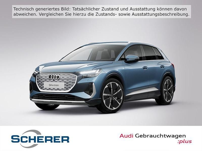Geysirblau metallic Gebraucht 2022 Audi Q4 e-tron Ambiente SUV | 32.400 € (Fairer Preis) - Bild 1/4