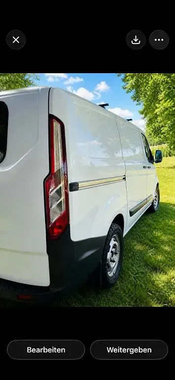Usata Ford Transit Custom Basis 125 CV (91 kW) 2015 Bianco Monovolume