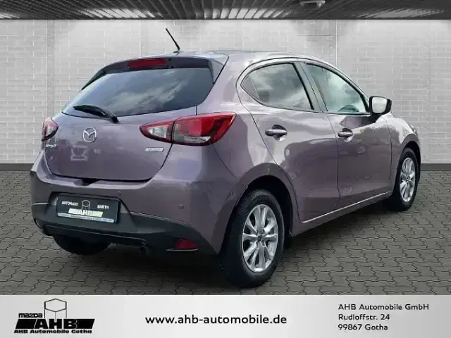 Gebraucht Mazda 2 Exclusive-Line 90 PS (66 kW) 2015 Metisviolett metallic Kleinwagen