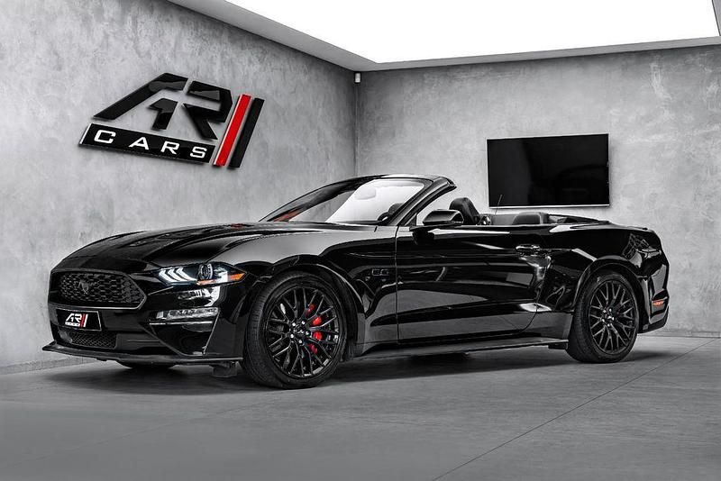 Schwarz Gebraucht 2020 Ford Mustang GT Convertible Cabrio | 32.900 € (Superpreis) - Bild 1/4