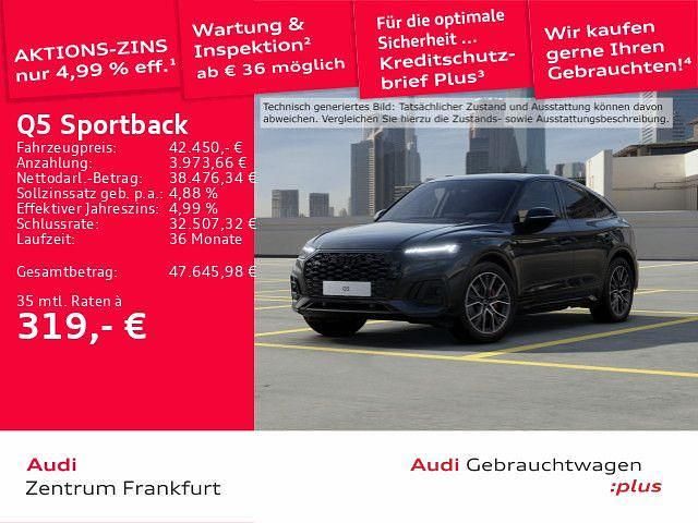 Schwarz Gebraucht 2023 Audi Q5 Sportback S-Line SUV | 42.450 € (Fairer Preis) - Bild 1/3