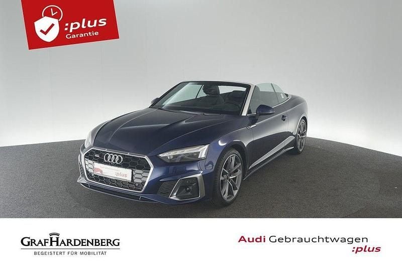 Navarrablau metallic Gebraucht 2024 Audi A5 Cabriolet S-Line Cabrio | 54.930 € (Teuer) - Bild 1/4