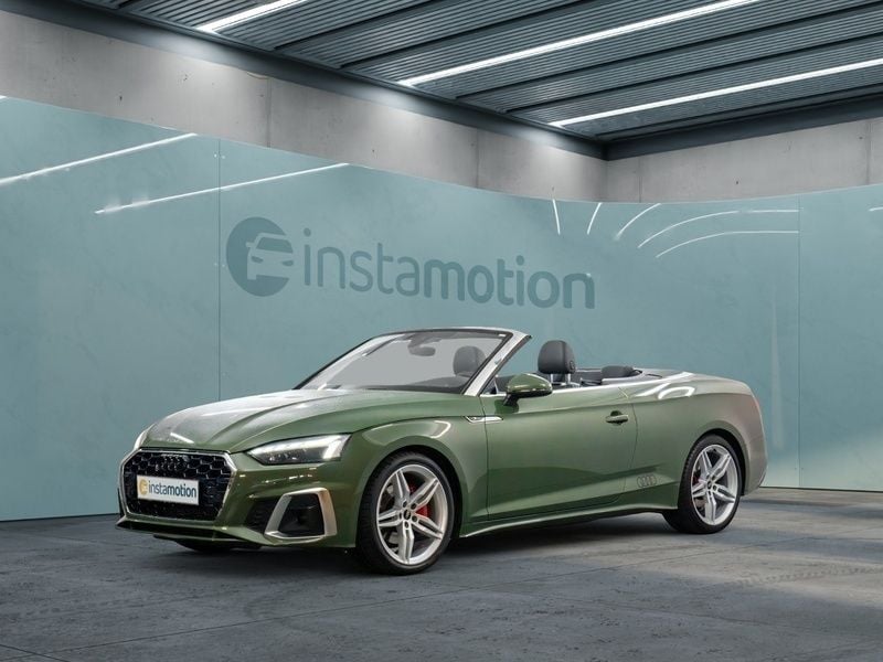 Grün Gebraucht 2022 Audi A5 Cabriolet S-Line Cabrio | 40.935 € (Fairer Preis) - Bild 1/4