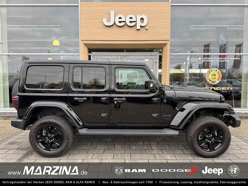 Schwarz Gebraucht 2020 Jeep Wrangler Unlimited Sahara SUV | 41.900 € (Fairer Preis) - Bild 1/4