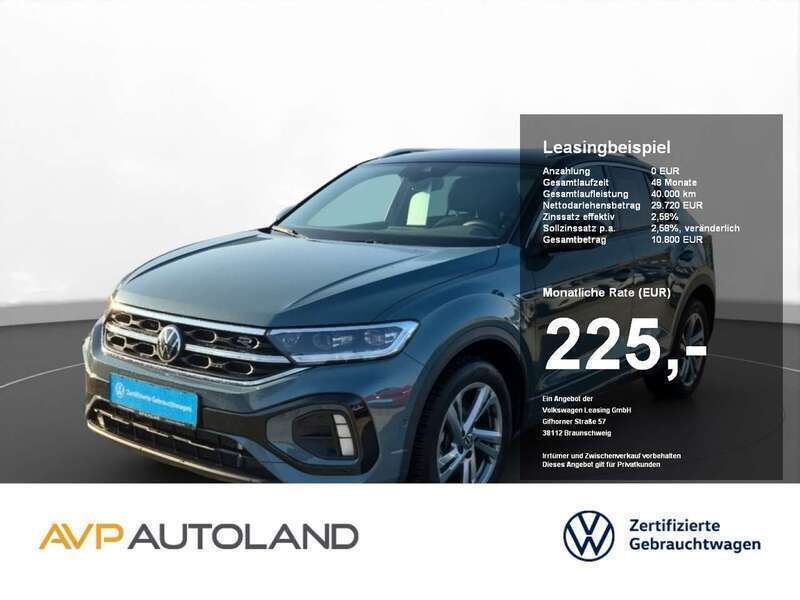 Blau Gebraucht 2024 VW T-Roc R-line SUV | 30.560 € (Fairer Preis) - Bild 1/4