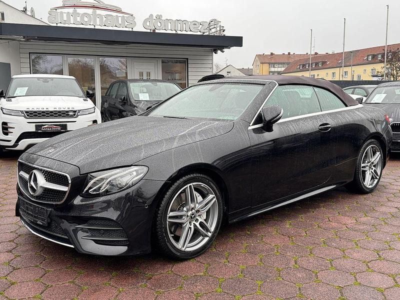Schwarz Gebraucht 2017 Mercedes E200 AMG line Cabrio | 29.900 € (Fairer Preis) - Bild 1/4