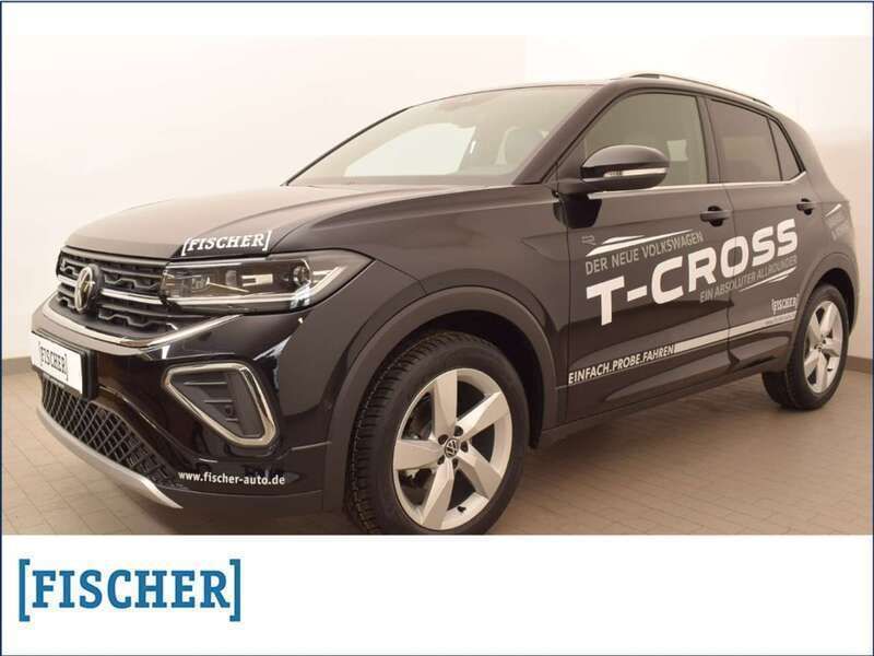 Deep black perleffekt (schwarz) Gebraucht 2024 VW T-Cross R-line SUV | 29.885 € (Etwas zu teuer) - Bild 1/4