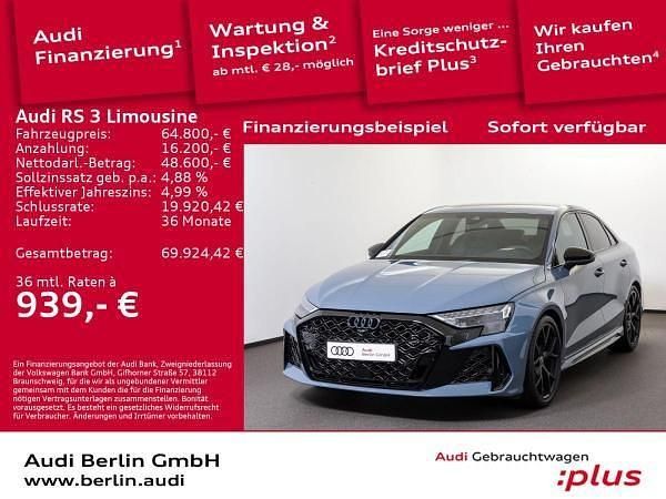 Grau (kemoragrau metallic) Gebraucht 2025 Audi RS3 Ambiente Kleinwagen | 63.991 € (Guter Preis) - Bild 1/4