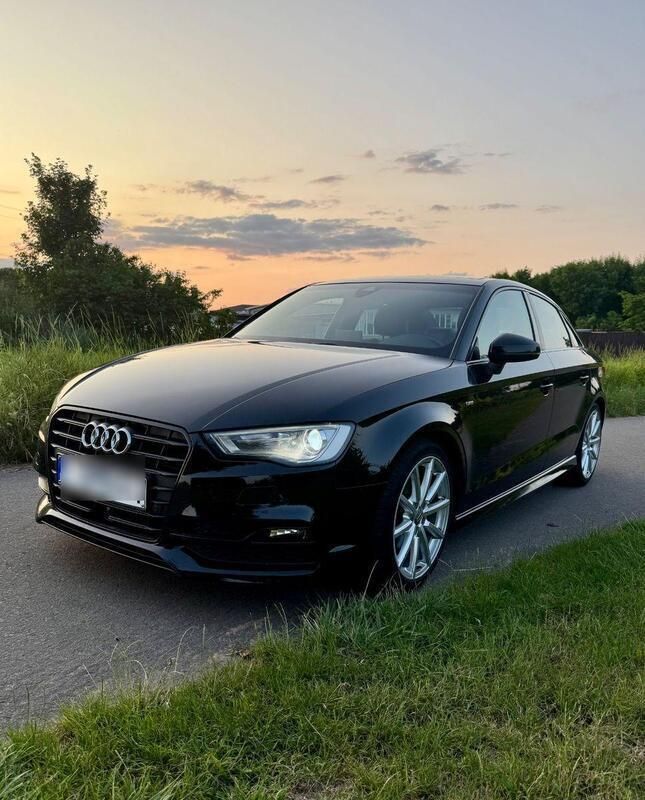 Schwarz Gebraucht 2015 Audi A3 S-Line Limousine | 13.390 € (Guter Preis) - Bild 1/4
