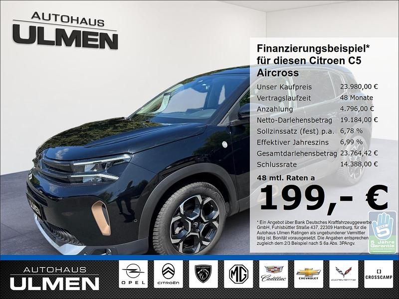 Schwarz Gebraucht 2023 Citroën C5 Aircross PureTech SUV | 23.980 € (Fairer Preis) - Bild 1/4