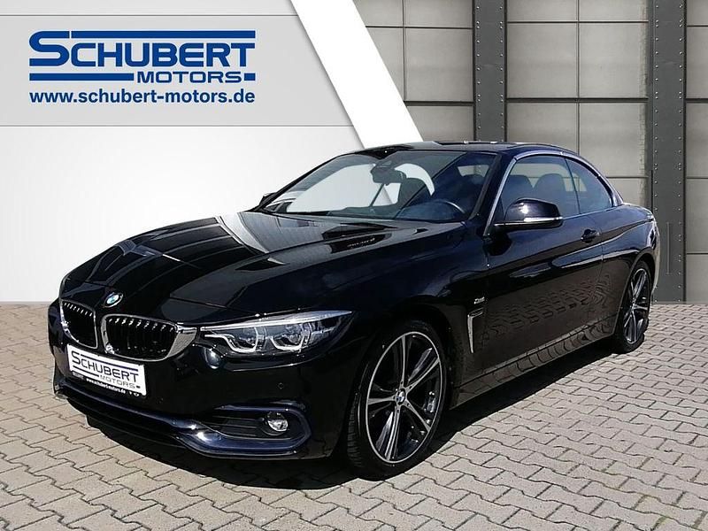 Schwarz Gebraucht 2017 BMW 420 Sport Line Cabrio | 29.990 € (Etwas zu teuer) - Bild 1/4