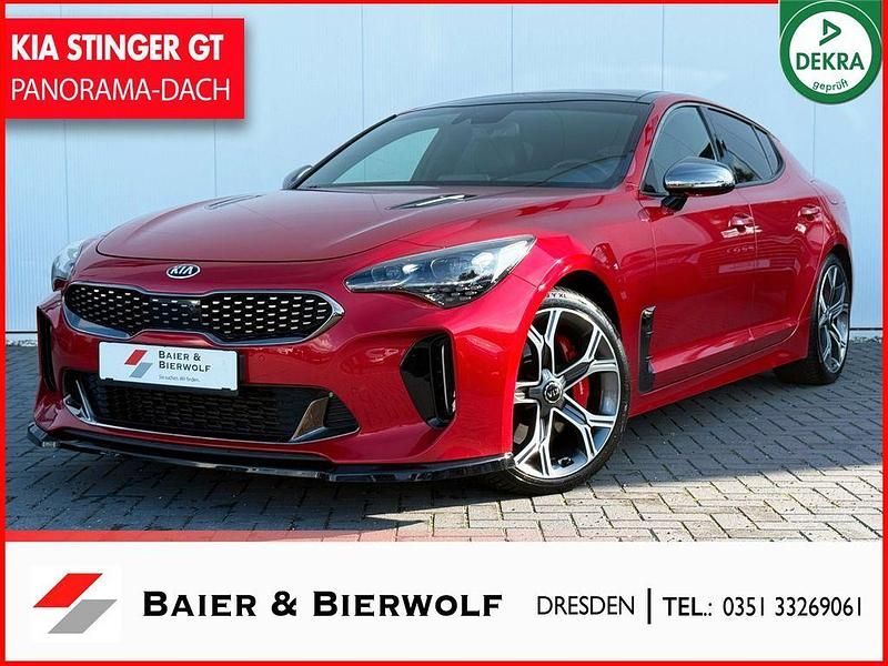 (h4r) high chroma rot Gebraucht 2018 Kia Stinger Kleinwagen | 25.490 € (Etwas zu teuer) - Bild 1/4