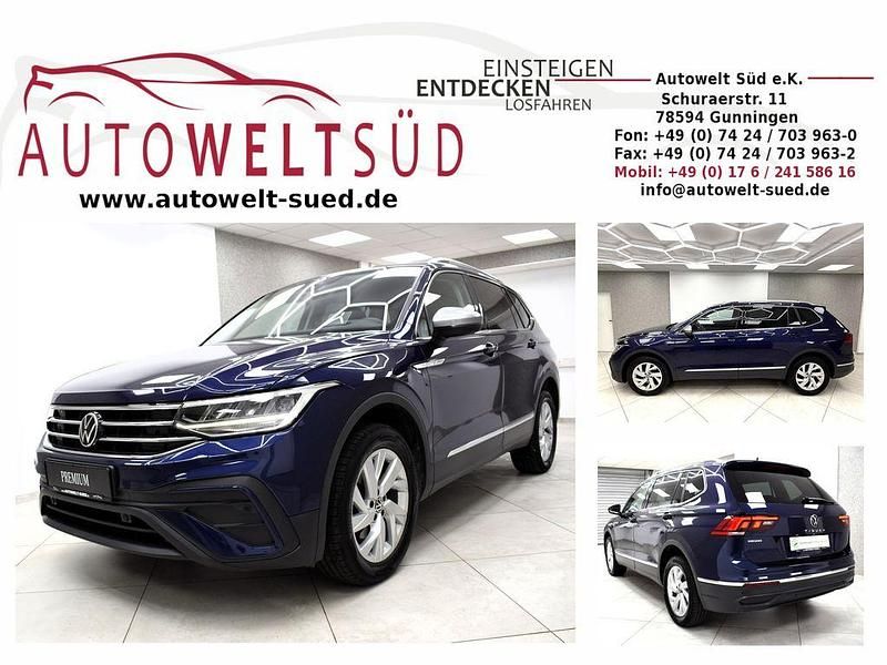 Atantikblau Gebraucht 2022 VW Tiguan Allspace Life SUV | 28.450 € (Fairer Preis) - Bild 1/4