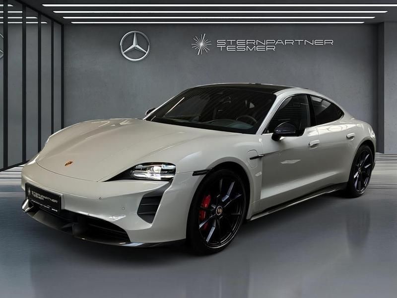 Grau Gebraucht 2023 Porsche Taycan GTS Limousine | 81.990 € (Fairer Preis) - Bild 1/3