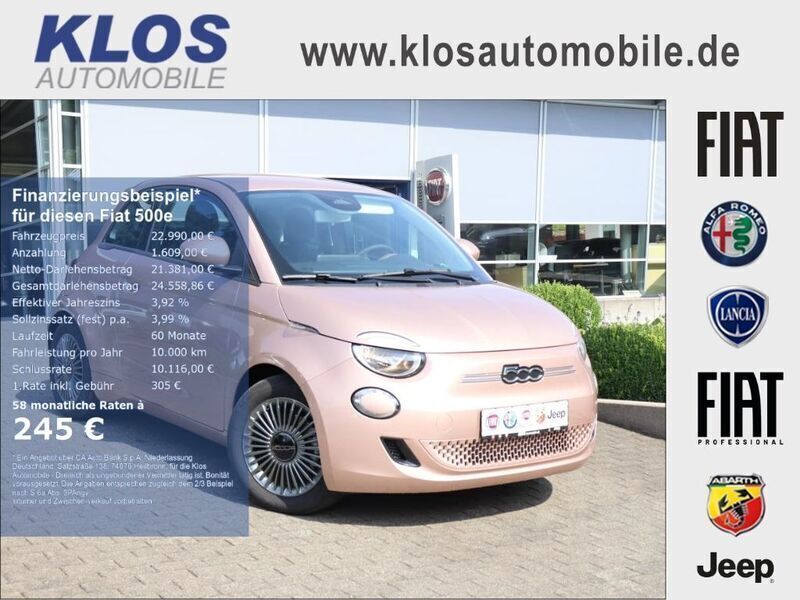 Gold Gebraucht 2022 Fiat 500e Icon Limousine | 23.990 € (Teuer) - Bild 1/4