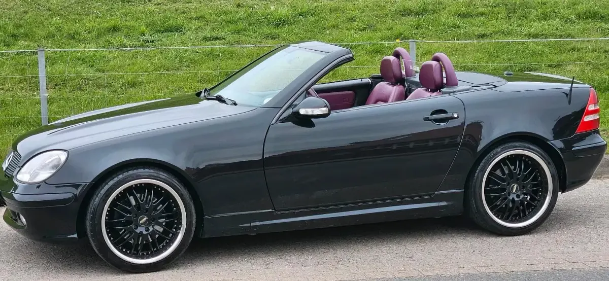 Gebraucht Mercedes SLK320 218 PS (160 kW) 2000 Schwarz Cabrio