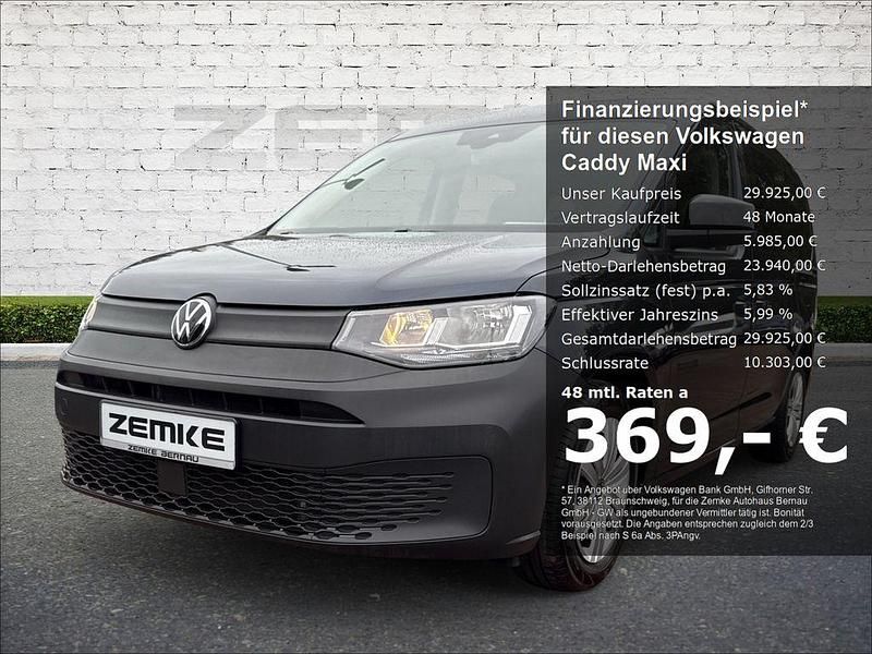 Blau Gebraucht 2022 VW Caddy Maxi Life Life Van / Kleinbus | 29.925 € (Fairer Preis) - Bild 1/4